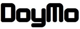 Texto "DoyMo" en fuente estilizada negra sobre fondo blanco.