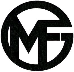 Schwarzes Kreislogo mit den Buchstaben M und G ineinander verschlungen.