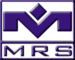 Ein lila Logo mit stilisiertem "M" und der Aufschrift "MRS" darunter.