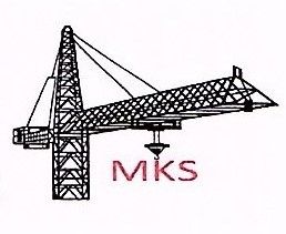 Illustration eines Krans mit dem roten Schriftzug "MKS" darunter.