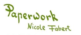 Text "Paperwork Nicole Fabert" in grüner Schrift auf weißem Hintergrund.