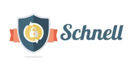 Schild mit Schloss und Pfeilen, daneben der Schriftzug "Schnell".