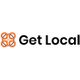 Logo with orange circles and black text: "Get Local".