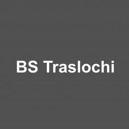 "Testo bianco 'BS Traslochi' su sfondo grigio scuro."
