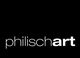 Schwarzer Hintergrund mit weißem Schriftzug "philischart".