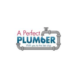 Logo of "A Perfect Plumber" with a pipe design and tagline: "With you to the last drip."