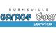 Burnsville Garage Door Service logo with blue and black text on a white background.