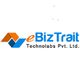 Logo of eBizTrait Technolabs Pvt. Ltd. with orange and blue geometric shapes.