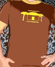 t-shirt mit motiv forestal