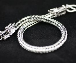 Drachenarmband Schlangenkettenarmband Silberarmband