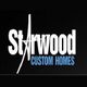 Starwood Custom Homes logo with stylized letter "A" on a black background.