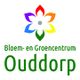 Logo van Bloem- en Groencentrum Ouddorp met kleurrijke bloemvorm.
