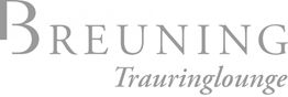 Logo mit dem Schriftzug "Breuning Trauringlounge" in grauer Schrift auf weißem Hintergrund.