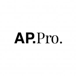 Logo con scritta nera "AP.Pro." su sfondo bianco.