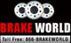 Logo with three brake discs, "Brake World" text, and "Toll Free: 866-BRAKEWORLD" below.