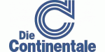 Blaues Logo der Continentale mit stilisiertem "C" und Schriftzug "Die Continentale".