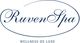 Logo mit dem Text "Ruven Spa" und "Wellness De Luxe" in eleganter Schrift.