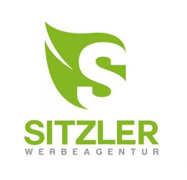 Grünes Logo mit dem Buchstaben "S" und dem Schriftzug "Sitzler Werbeagentur".