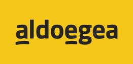 Texto "aldoegea" en negrita sobre fondo amarillo.