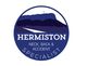 Logo with a mountain silhouette and the text: "Hermiston Neck, Back & Accident Specialist."