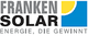 Logo von Frankensolar mit Slogan "Energie, die gewinnt" und einem stilisierten blauen und gelben Segment.