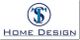 Logo mit den Buchstaben T und S in Blau. Darunter steht "Home Design" in blauer Schrift.