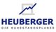 Logo mit Schriftzug "HEUBERGER DIE RUHESTANDSPLANER" und blauer Linie in grauem Quadrat.