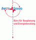 Logo: Blaue Schrift "Anette Gerard" und roter Text "Büro für Bauplanung und Energieberatung".