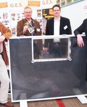 Jean Pütz auf dem Messestand