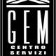 Logo in bianco e nero con la scritta "GEM Centro Servizi Tecnici" e un tetto stilizzato.