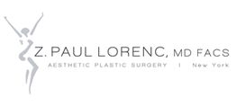 Logo for Z. Paul Lorenc, MD, Aesthetic Plastic Surgery, New York with stylized abstract figure.