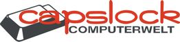 Logo von Capslock Computerwelt mit einer Caps-Lock-Taste und rotem Text.