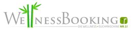 Logo von WellnessBooking mit Bambusmotiven und Schriftzug "Die Wellness-Suchmaschine Nr. 1".