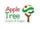 Logo con scritta "Apple Tree School of English" e grafica stilizzata di un albero colorato.