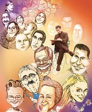 Karikaturist Kollage