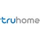 Logo of "truhome" with blue and gray lowercase letters on a white background.