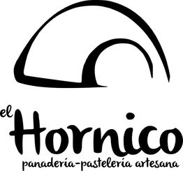 Logotipo de El Hornico con un horno estilizado y texto "panadería-pastelería artesana".