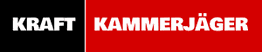 Schwarz-rotes Logo mit weißem Text: "Kraft Kammerjäger".