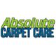 Logo with "Absolute Carpet Care" in green and blue text.