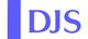 Blaues "DJS"-Logo mit vertikalem blauen Balken links.