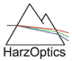 Logo von HarzOptics: Bergsymbol mit bunten Linien darunter, darunter der Schriftzug "HarzOptics".