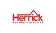"Logo of Herrick Property Services featuring a red roof design above the name."