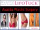 Avante Plastic Surgery ad featuring Lipotuck and breast augmentation services.