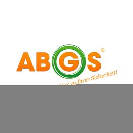 Logo mit den Buchstaben "ABGS", darunter steht der Slogan "Nur zu Ihrer Sicherheit!".