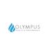 Logo of Olympus Health & Performance with a blue flame symbol.