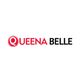 Logo mit Text: "QUEENA BELLE" in Rot und Schwarz auf weißem Hintergrund.