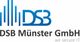 Logo der DSB Münster GmbH mit blauen Linien und Schriftzug "we secure IT".