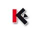 Logo mit rotem "K" und schwarzem "K" auf weißem Hintergrund.