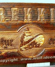 Wir machen Holzschilder ...