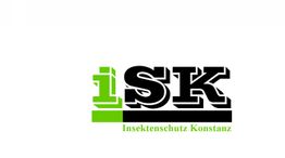 Logo mit den Buchstaben "ISK" und dem Text "Insektenschutz Konstanz" in Schwarz und Grün.